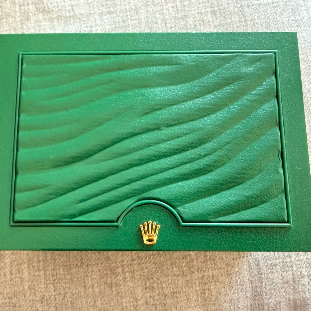 Rolex Green Box with Gold Lettering